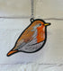 Bobbin Robin Stained Glass Effect Suncatcher
